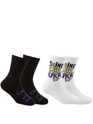 JKGAS06-WB Носки 29-38 (29-31/32-34/35-38) черный-белый