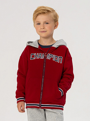 OKBCJ02-HA Толстовка трикотажная(бордовый) 92-128(92/98/104/110/116/122/128)