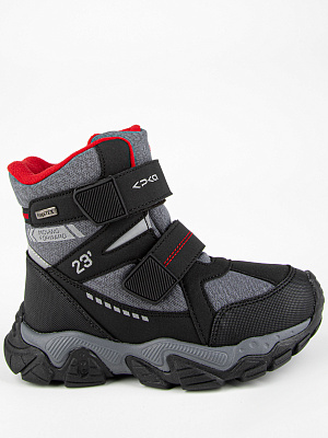 43529-2 Ботинки (черный-красный) 31-35 (5 пар)