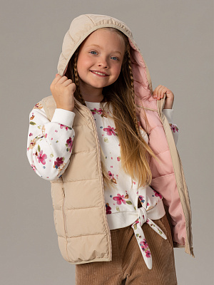 OKGCV01-T0 Жилет(бежевый) 92-128(92/98/104/110/116/122/128)