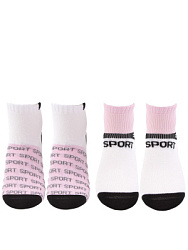 HKGAS12-KK Носки 26-38 () белый-розовый