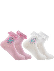 HKGAS03-WK Носки 26-34 () розовый/белый