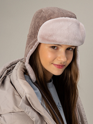 GHAT-3009-T0 Ушанка(бежевый) 52-54/54-56(52-54/54-56)