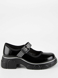 231175п-3 Туфли (черный-серебро) 34-38 (5 пар)