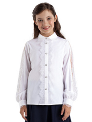 KJGCB09-00 Блузка(белый) 122-158(122/128/134/140/146/152/158)